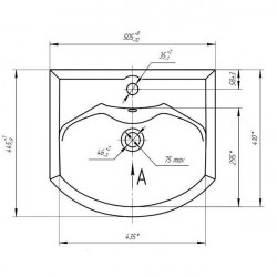 Раковина Aquaton Смайл 50