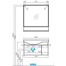 Тумба под раковину Aquaton Инди 80 белый