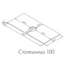 Столешница под раковину Aquaton Либерти 100 дуб эльвезия