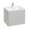 Тумба с раковиной Aquaton Сохо 60 cлэйт, галька серая