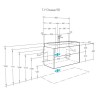 Тумба с раковиной Aquaton Оливия 90 белый матовый