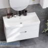 Тумба с раковиной Aquaton Оливия 90 белый матовый