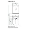Тумба с раковиной Aquaton Минима Н 65